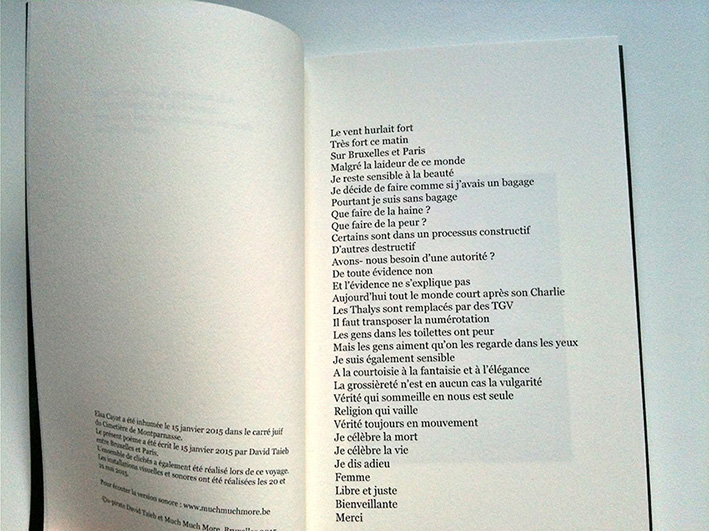 Poème K de David Taieb